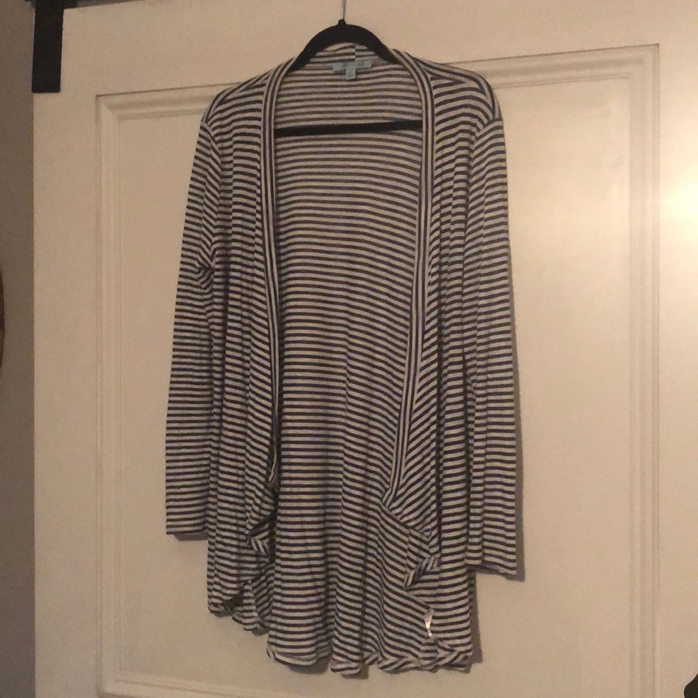 Blue & White Cardigan